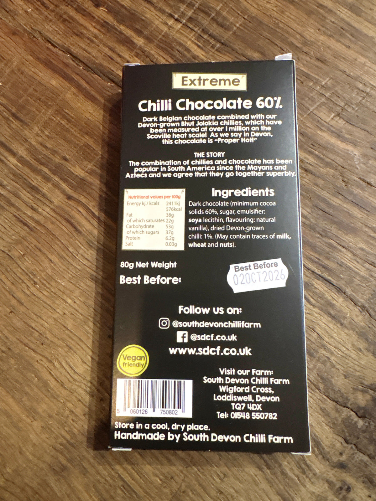 South Devon Extreme Chilli Chocolate