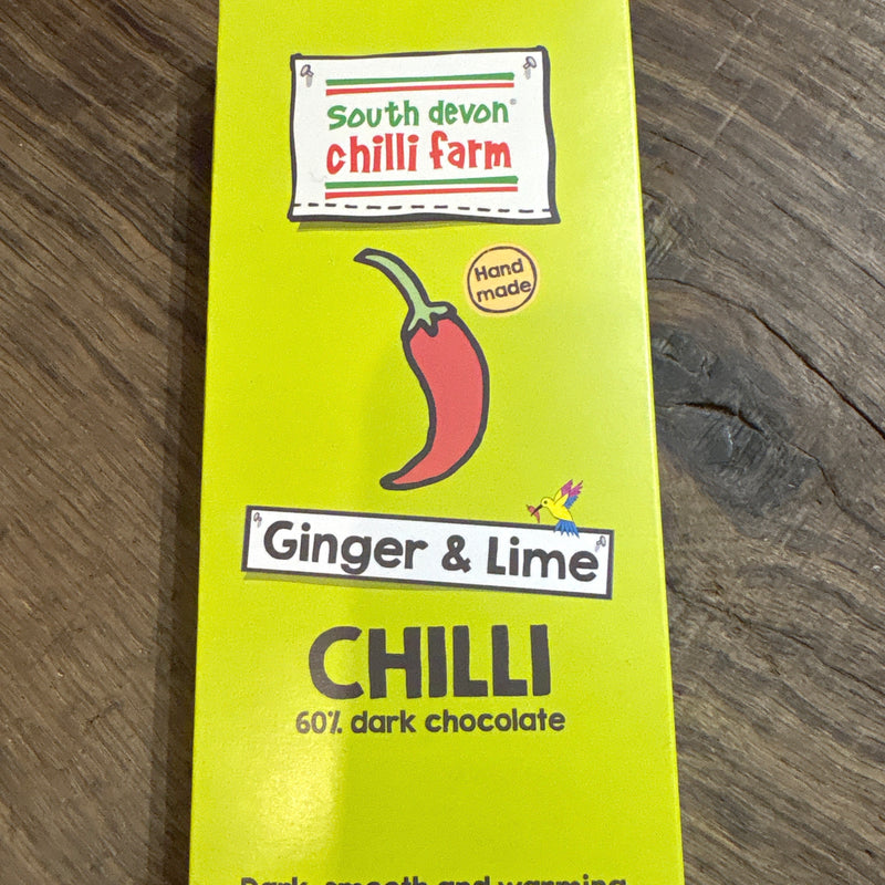 South Devon Ginger & Lime Chilli Chocolate