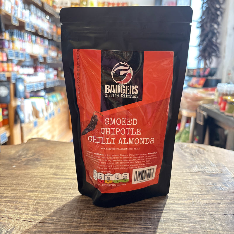 Badgers Smoked Chipotle Chilli Almonds